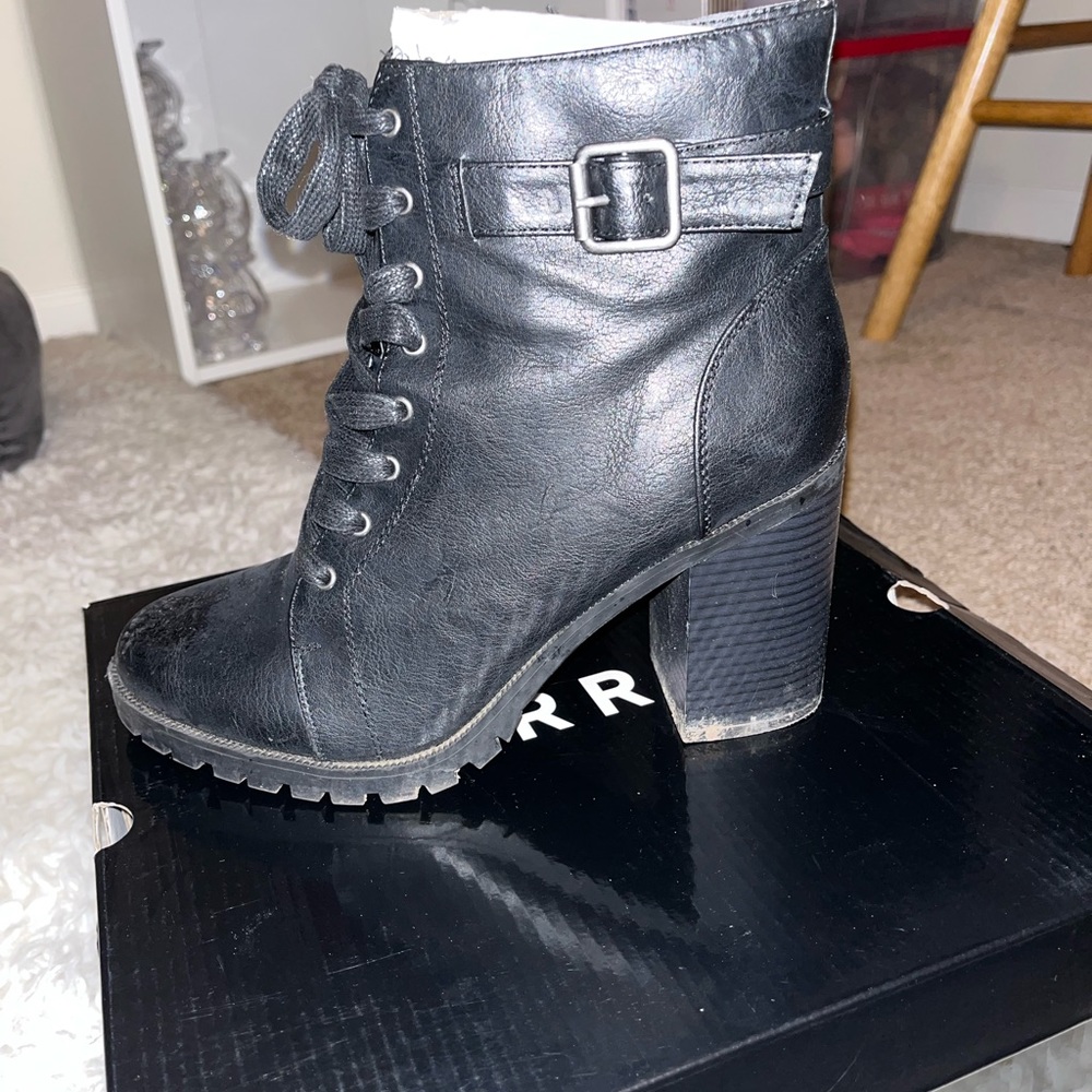 Torrid Heeled+Laced Combat Boots